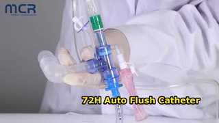 Closed Suction Catheter Auto-flushing 72H- Double Swivel Elbow