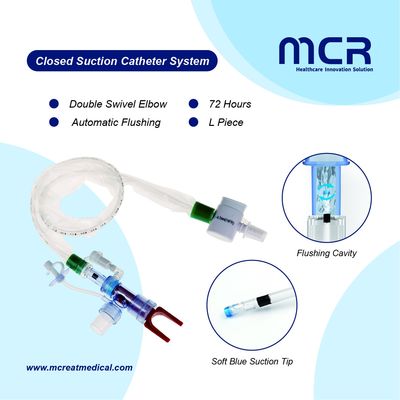Good price Protective Sleeve Design Double Swivel Closed Suction Catheter with Auto Flushing for Endotracheal Tubes online