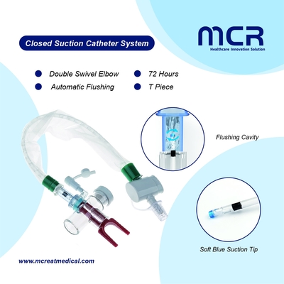 Good price Closed Suction Catheter System MDI port turbo flushing 72H CE/ISO13485/FDA online