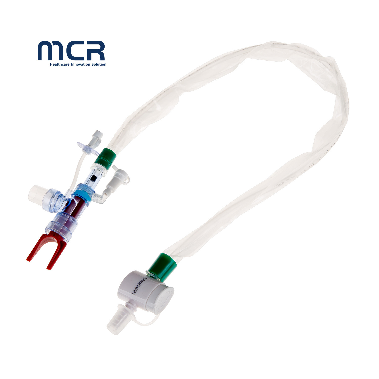 72H Adult Type Closed Suction Catheter Green Color Code