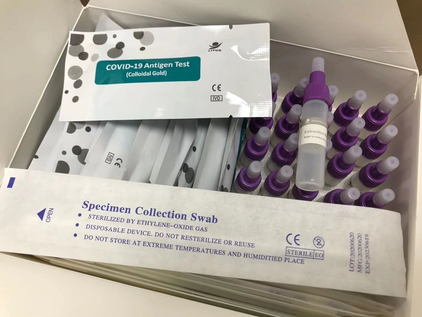 25tests Anti Epidemic Supplies , Antigen Detection Kit For COVID19