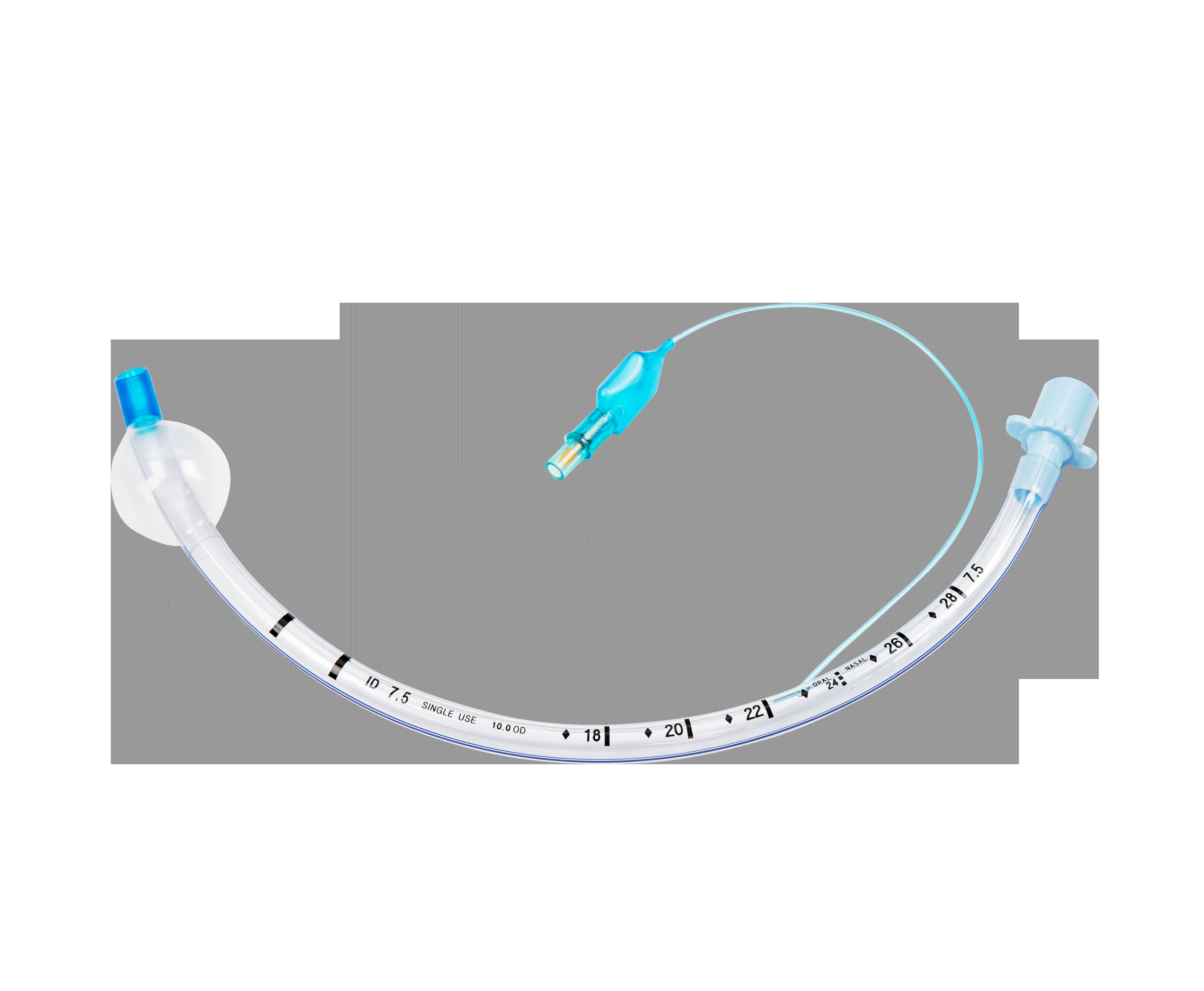 Disposable Medical Consumables PVC Cuffed or Uncuffed Endotracheal Tube