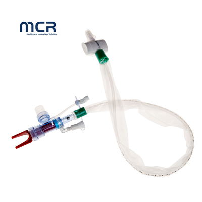 Good price Disposable Supply Automatic Flushing Closed Suction Catheter With Double Swivel Elbow 72h online