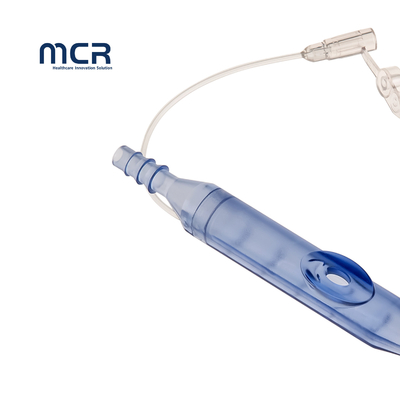 Disposable Soft Blue Silicone Bristle Suction Toothbrush for Patients