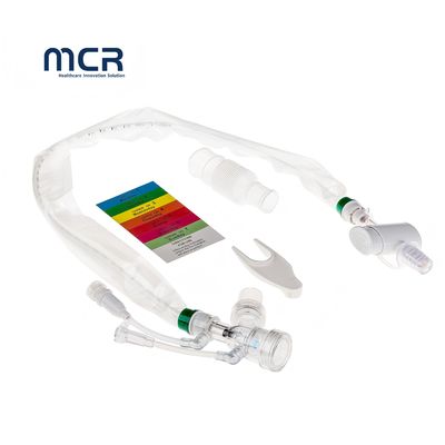 24H Closed Suction Catheter with Double Swivel Connectors PU Protective Sleeve for Continuous Breathing